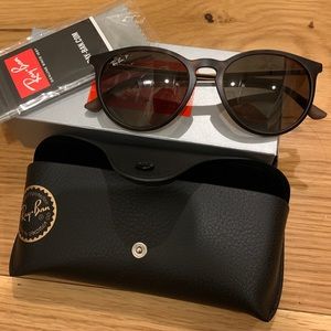 NWT Ray ban Erica polarized sunglasses in tortoise